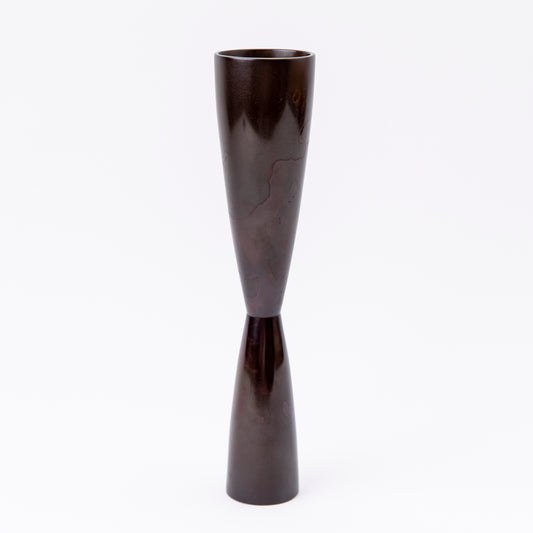 Cast copper hand pestle vase