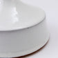 Feldspar white glaze flat jar